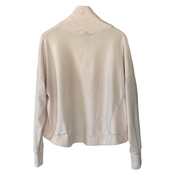 Sweaty Betty Harmonise Luxe Fleece Pullover Sweatshirt Pink Size 12 Athleisure - Picture 2 of 8